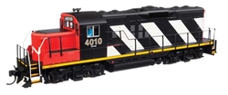 Walthers 10433 HO EMD GP9 Phase II with Chopped Nose Standard DC Canadian National #4010