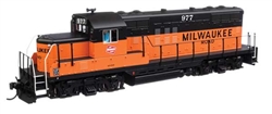 Walthers 20441 HO EMD GP9 Phase II with Chopped Nose ESU Sound and DCC Milwaukee Road #977