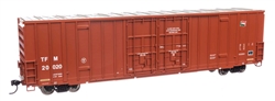 Walthers 3036 HO 60' High Cube Plate F Boxcar Transportacion Ferroviaria Mexicana #20068