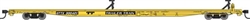 Walthers 5558 HO 85' General American G85 Flatcar GTTX Yellow #300486