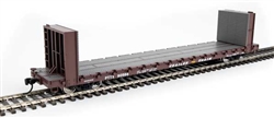 Walthers 5874 HO 60' Pullman-Standard Bulkhead Flatcar 48' IL Trailer Train #90585