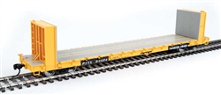 Walthers 5877 HO 60' Pullman-Standard Bulkhead Flatcar 48' IL PTTX #93424