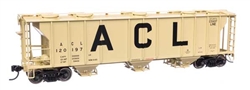 Walthers 7039 HO 50' Pullman-Standard PS-2 2893 3-Bay Covered Hopper Atlantic Coast Line #120700