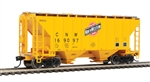 Walthers 7954 HO 37' 2980 Cubic-Foot 2-Bay Covered Hopper Chicago & North Western #169097