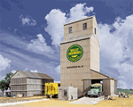 Walthers 3096 HO Valley Growers Association Steel Grain Elevator Kit