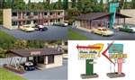 Walthers 3487 HO Vintage Motor Hotel Office/Restaurant Kit