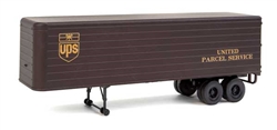 Walthers 2428 HO 35' Fluted Side Trailer 2 Pack Assembled United Parcel Service