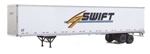 Walthers 2457 HO 53' Stoughton Trailer 2-Pack Swift