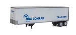 Walthers 2504 HO 40' Trailmobile Trailer 2-Pack- Conrail