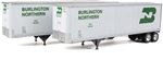 Walthers 2510 HO 40' Trailmobile Trailer 2-Pack Assembled Burlington Northern