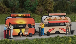 Walthers 2904 HO BBQ and Taco Food Trailers Kit