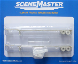 Walthers 4600 HO 53' Container Chassis 2-Pack Undecorated