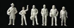 Walthers 6053 HO Standing and Walking Figures Unpainted Pkg 72