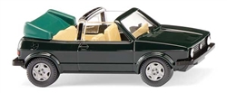 Wiking 4605 1979-1992 HO Volkswagen Golf I Convertible Assembled Black Green