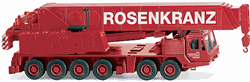 Wiking 63204 HO Grove TM 1100E Mobile Crane Rosenkranz