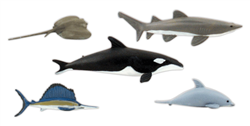 Woodland 4447 Scene-A-Rama Marine Life Figures Pkg 5