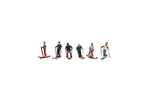 Woodland 2222 N Snow Skiers Scenic Accents pkg 6