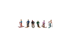 Woodland 2222 N Snow Skiers Scenic Accents pkg 6