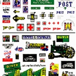 Woodland DT556 Dry Transfer Assorted Logos &Advertising