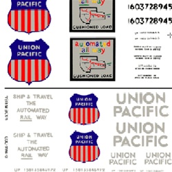 Woodland DT603 HO Boxcar Transfer Union Pacific