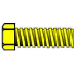 Woodland H863 00-90 3/8" Hex Head Machine Screw (5)