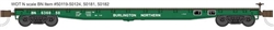 Wheels of Time 50124 N 53'-6" General Service Welded Fish Belly Flatcar Burlington Northern #636053 