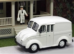 William Tell AHM87WH HO Divco Milk Delivery Truck w/Milkman Figure Assembled Painted Unlettered